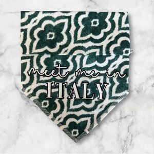 DOG Bandana - Meet Me In Italy - Size L Large
